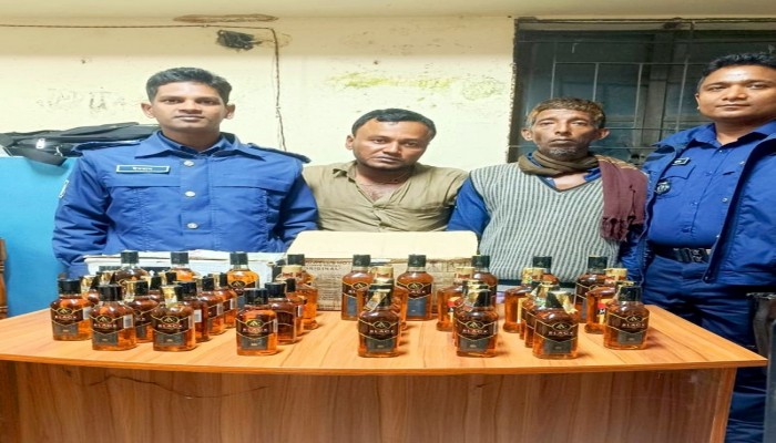 ছাতকে মদসহ গ্রেফতার দুই ছাতকে মদসহ গ্রেফতার দুই
