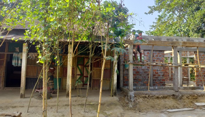 দিনমজুরের জমি দখল করে প্রভাবশালীর ঘর নির্মাণের অভিযোগ দিনমজুরের জমি দখল করে প্রভাবশালীর ঘর নির্মাণের অভিযোগ