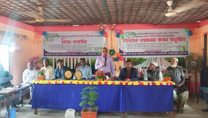 নূরপুর প্রাথমিক বিদ্যালয়ের দুই শিক্ষককে সম্মাননা প্রদান নূরপুর প্রাথমিক বিদ্যালয়ের দুই শিক্ষককে সম্মাননা প্রদান