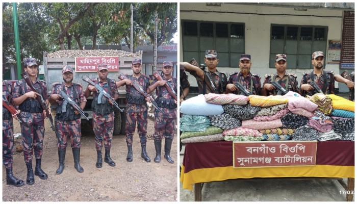 ৪১ লাখ টাকার অবৈধ পণ্য জব্দ ৪১ লাখ টাকার অবৈধ পণ্য জব্দ
