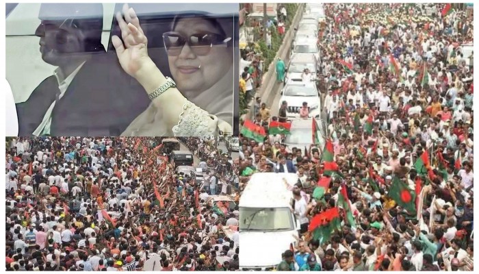 দেশে ফিরলেন খালেদা জিয়া, বিএনপি দেখাল শক্তি-সমর্থন দেশে ফিরলেন খালেদা জিয়া, বিএনপি দেখাল শক্তি-সমর্থন