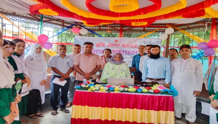 জামালগঞ্জে ভূমি মেলা উদ্বোধন জামালগঞ্জে ভূমি মেলা উদ্বোধন