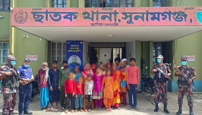 আবারও ছাতক সীমান্তে ২০ জনকে পুশইন আবারও ছাতক সীমান্তে ২০ জনকে পুশইন