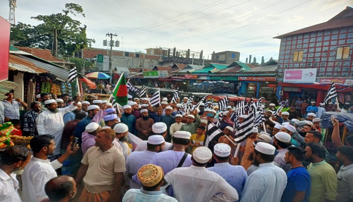 ঢাকায় জাতিসংঘের মানবাধিকার কমিশন কার্যালয় স্থাপনের প্রতিবাদে বিক্ষোভ ঢাকায় জাতিসংঘের মানবাধিকার কমিশন কার্যালয় স্থাপনের প্রতিবাদে বিক্ষোভ