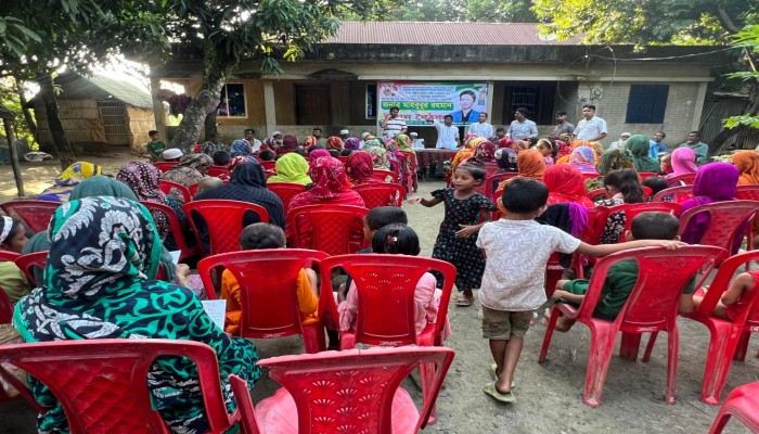 ধর্মপাশায় মাহবুবুর রহমানের পক্ষে উঠান বৈঠক