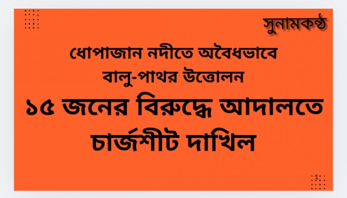 ১৫ জনের বিরুদ্ধে আদালতে চার্জশীট দাখিল