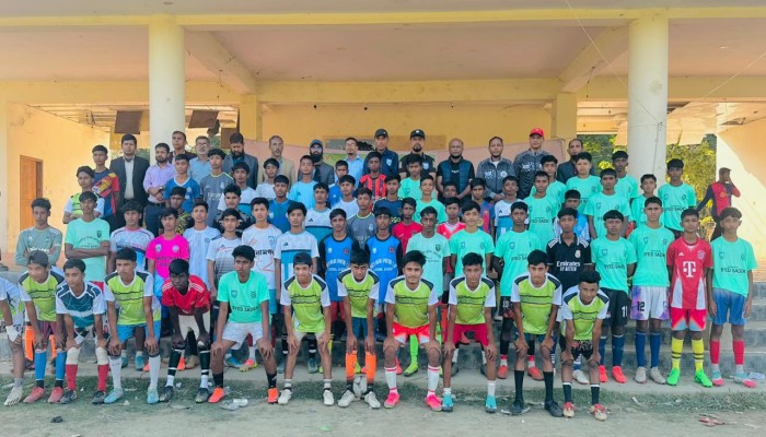 জগন্নাথপুরে মাসব্যাপী ফুটবল প্রশিক্ষণ উদ্বোধন