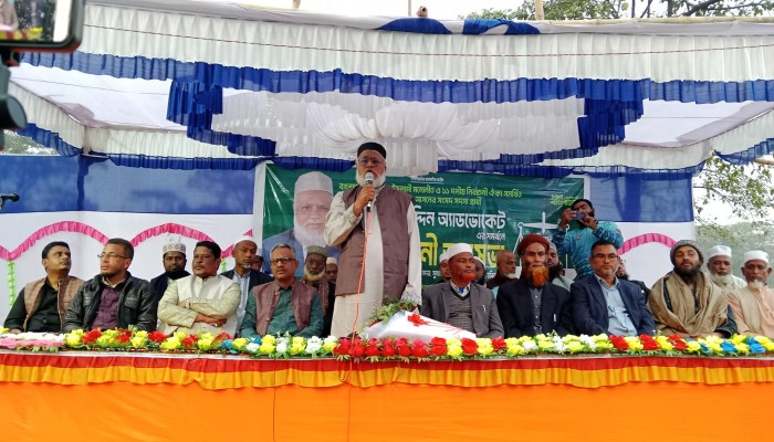 মোল্লাপাড়ায় জামায়াত প্রার্থী সামছ উদ্দিনের নির্বাচনী সভা