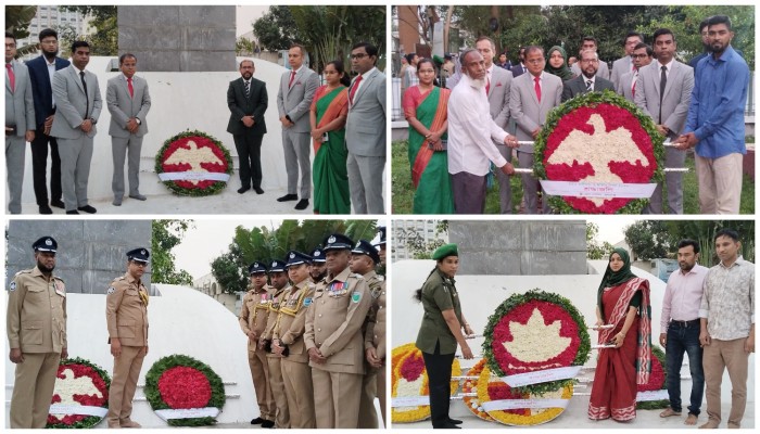 মহান স্বাধীনতা দিবস উদযাপিত বিনম্র শ্রদ্ধায় বীর শহীদদের স্মরণ