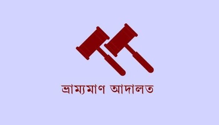 অবৈধভাবে মাছ শিকারের দায়ে দুইজনকে জরিমানা