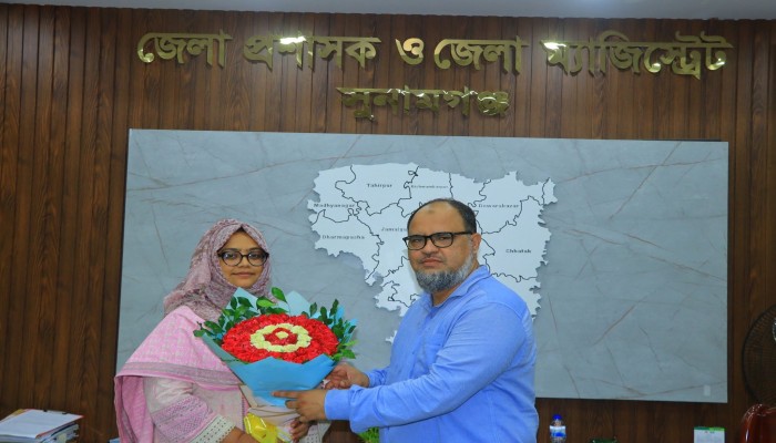 বিশ্বম্ভরপুরে নতুন ইউএনও হিসেবে যোগ দিলেন মিজ্ সকিনা আক্তার