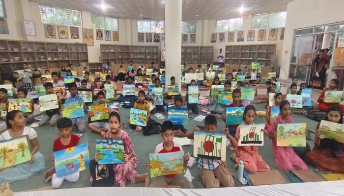 শিশু-কিশোর চিত্রাঙ্কন প্রতিযোগিতা অনুষ্ঠিত