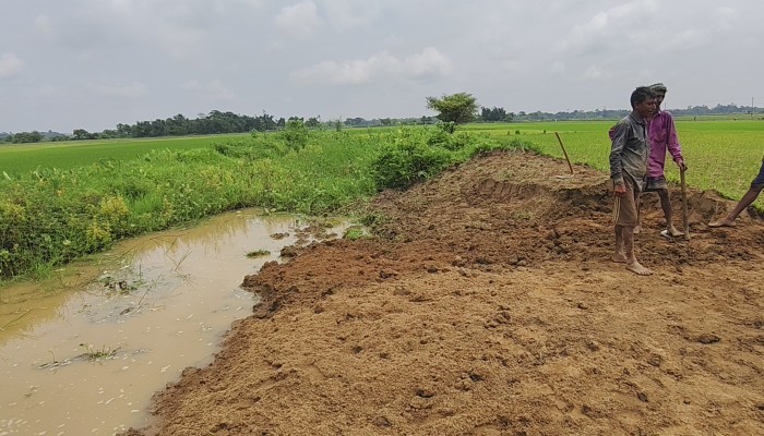 দখলে অস্তিত্ব সংকটে মৌলা খাল