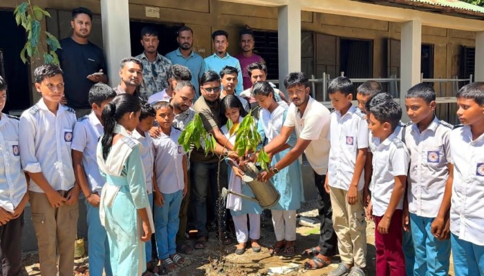 তাহিরপুরে ছাত্রদলের বিভিন্ন শিক্ষা প্রতিষ্ঠানে বৃক্ষরোপণ